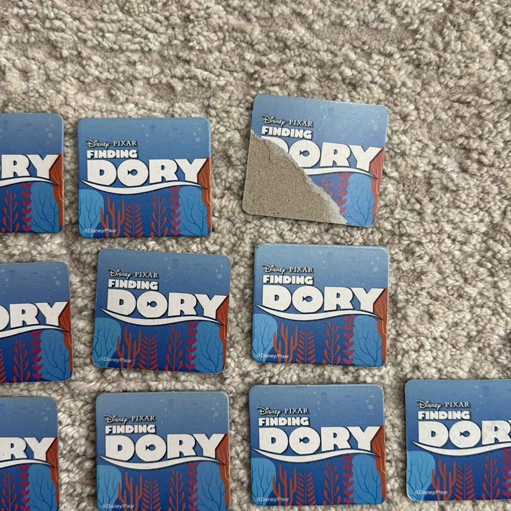 Disney Finding Dory & Disney Matching Memory Game- 2 Games - 2 Skill Levels - Picture 6 of 14
